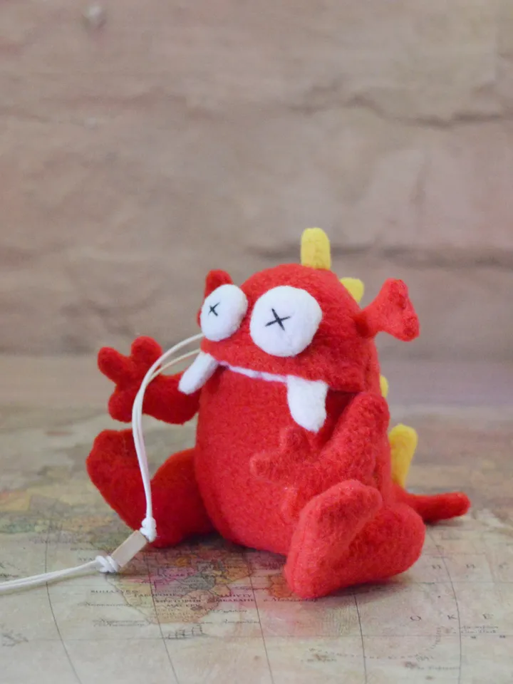 Fleece Plush Toy Pattern – Dragon Tail Monster Softie PDF