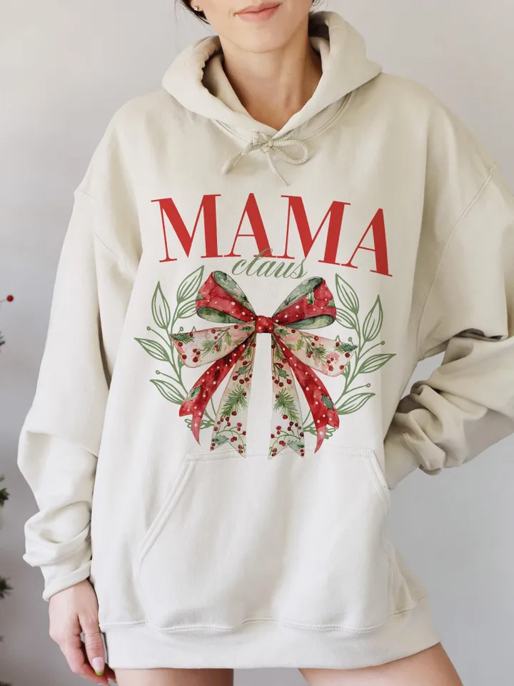 Mama Claus PNG, Coquette bow Christmas png, Christmas Season Png, Christmas png, Retro Christmas Shirt PNG, Pink Christmas png files