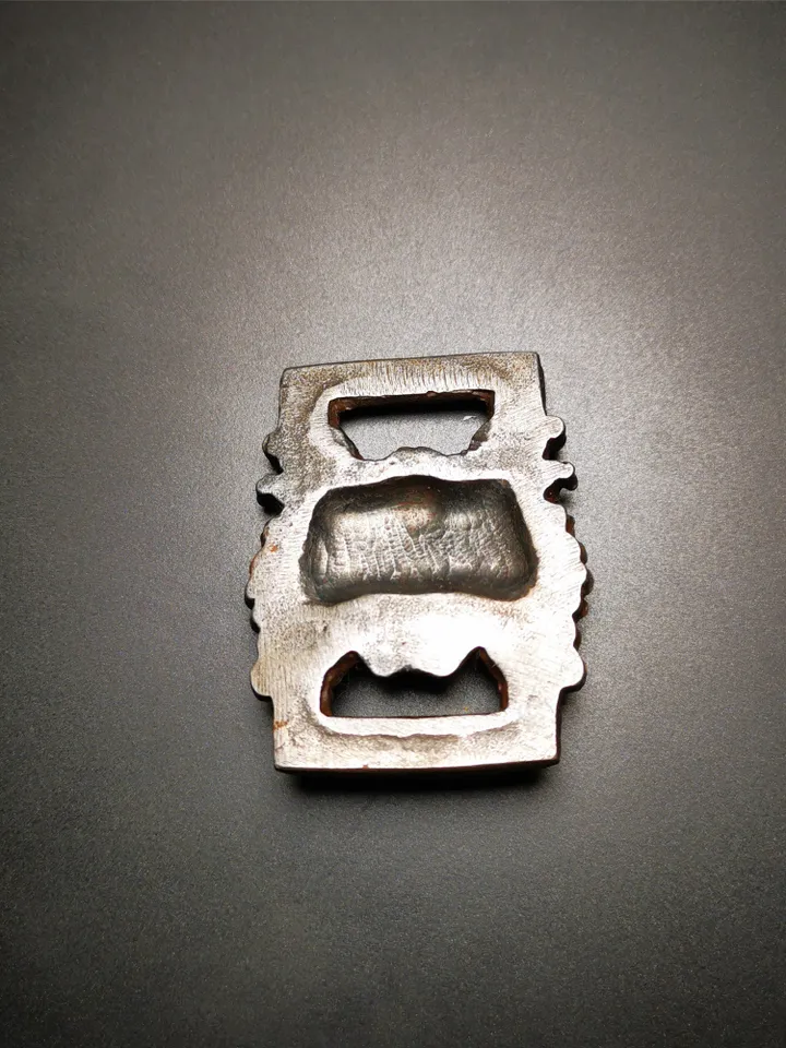 Gandhanra Handmade Tibetan Scripture Book Buckle,DIY Buckle for Book,Belt Backpack,Made of Cold Iron,inlaid Copper