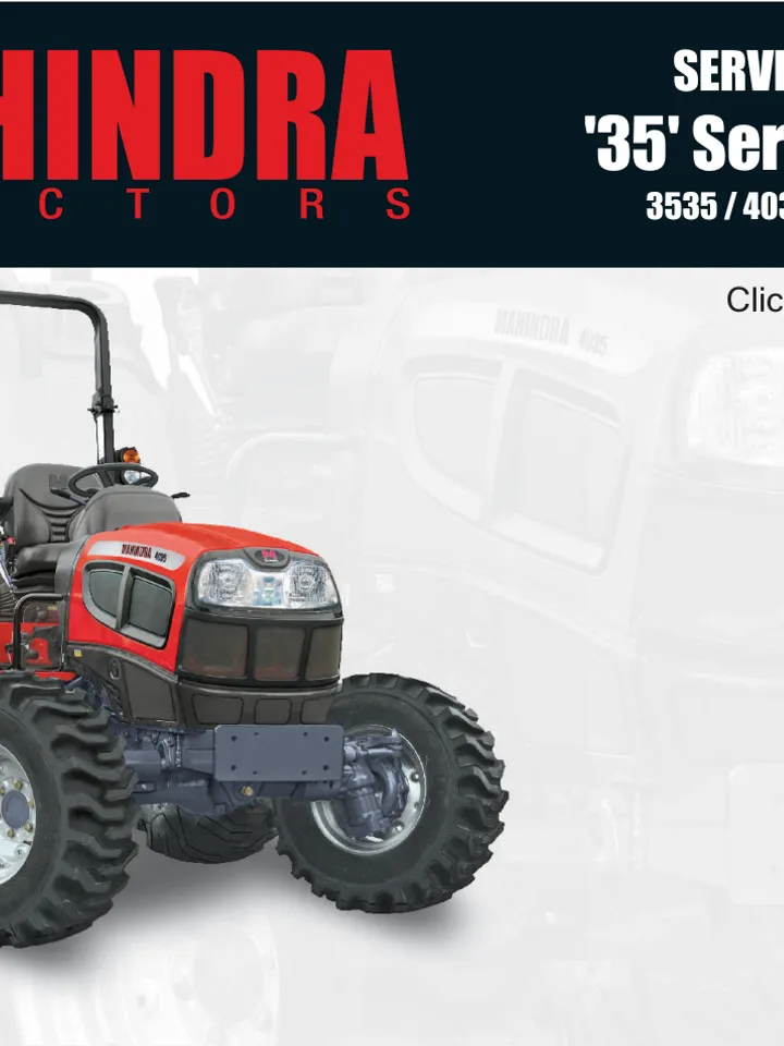 MAHINDRA 4035 TRACTOR MANUAL SERVICE PARTS SHOP REPAIR