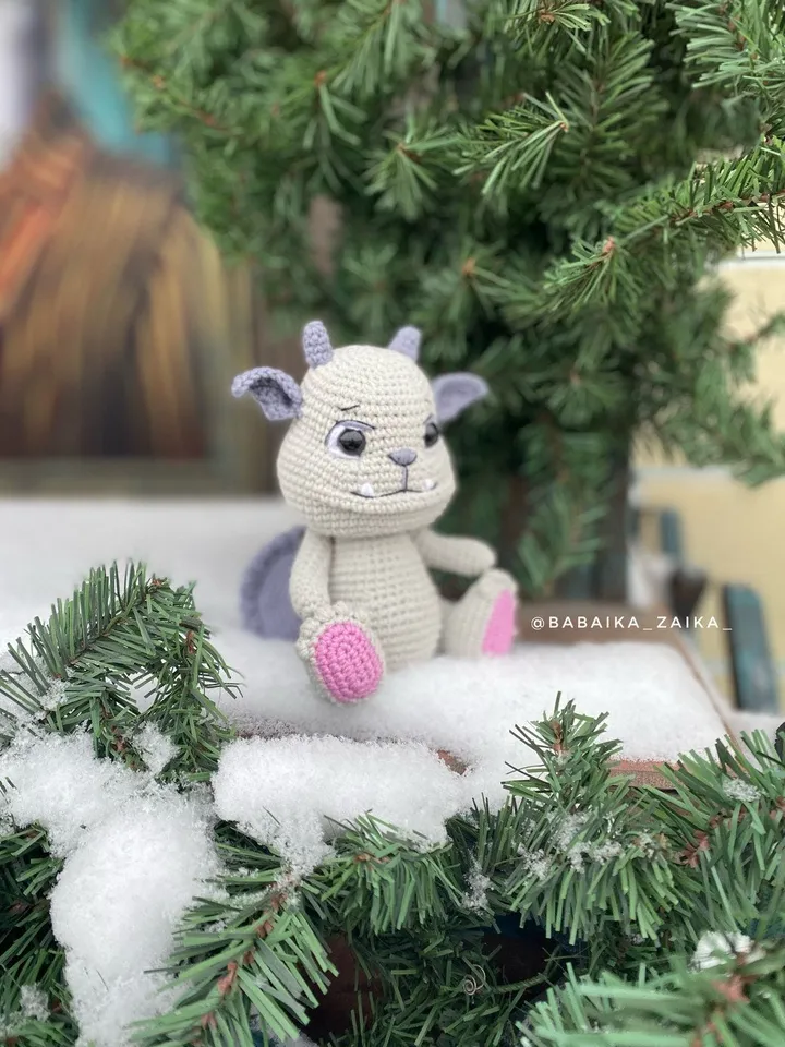 PDF Crochet Gargoyle Pattern, Amigurumi Gargoyle, Crochet Halloween Pattern, Amigurumi Dragon, Amigurumi animal, Crochet animal
