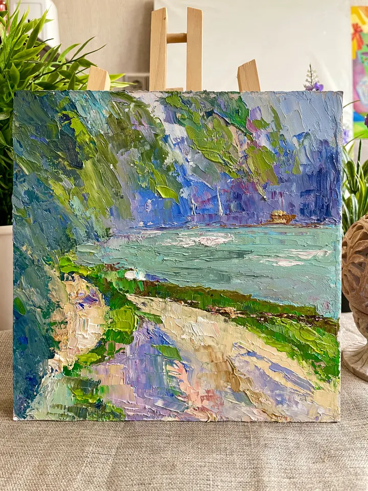 Seascape Painting Original Oil Painting California Seaside fine art