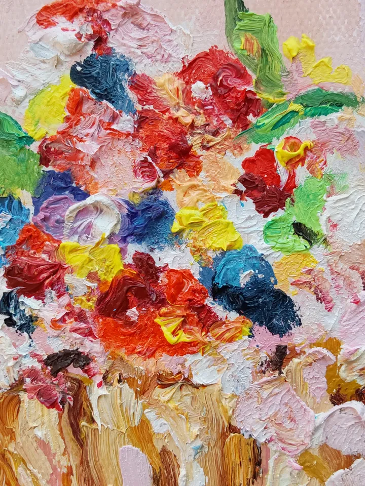 Oil painting on canvas 20x20cm (8x8inch) "Cupcake"
