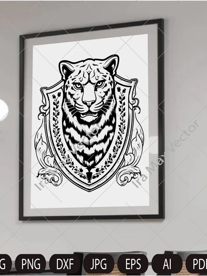 Jaguar Svg, Jaguar heraldry,Jaguar coat of arms, Jaguar Clipart, Jaguar Png, Jaguar Head, Jaguar Cut files, Animals
