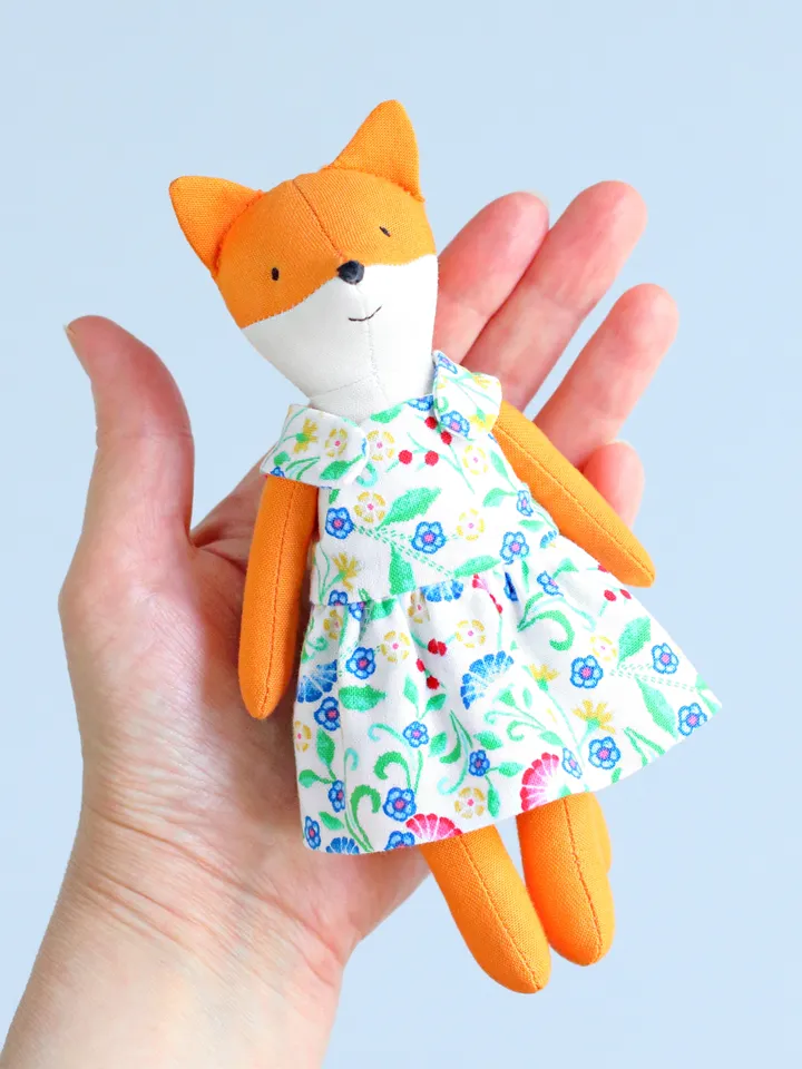 PDF Mini Fox Stuffed Animal Sewing Pattern
