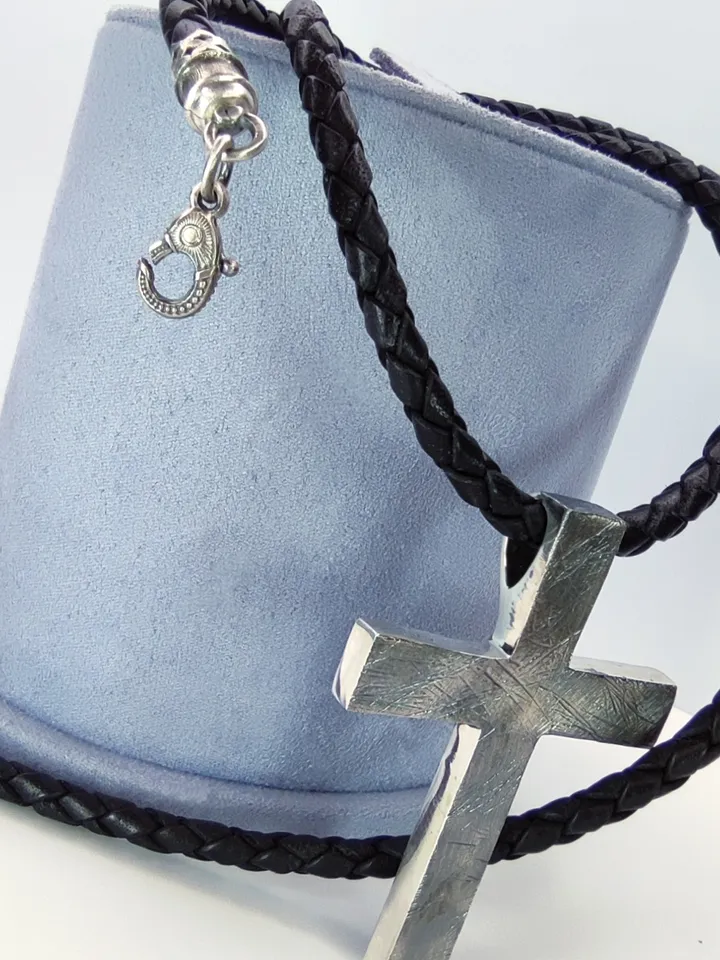 Cross without crucifix with cord included