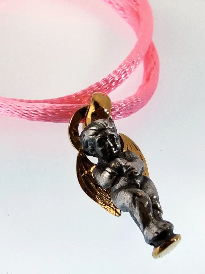 Cute Gift for a Child - Angel on a Silk Cord