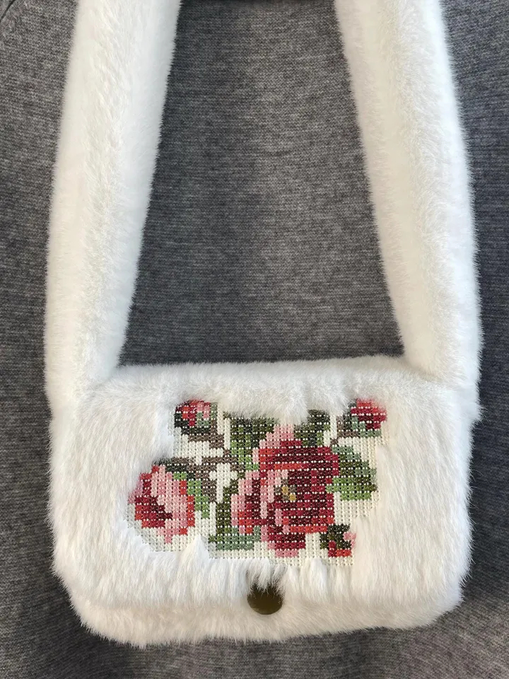 Machine embroidery design large French knot "Roses"
