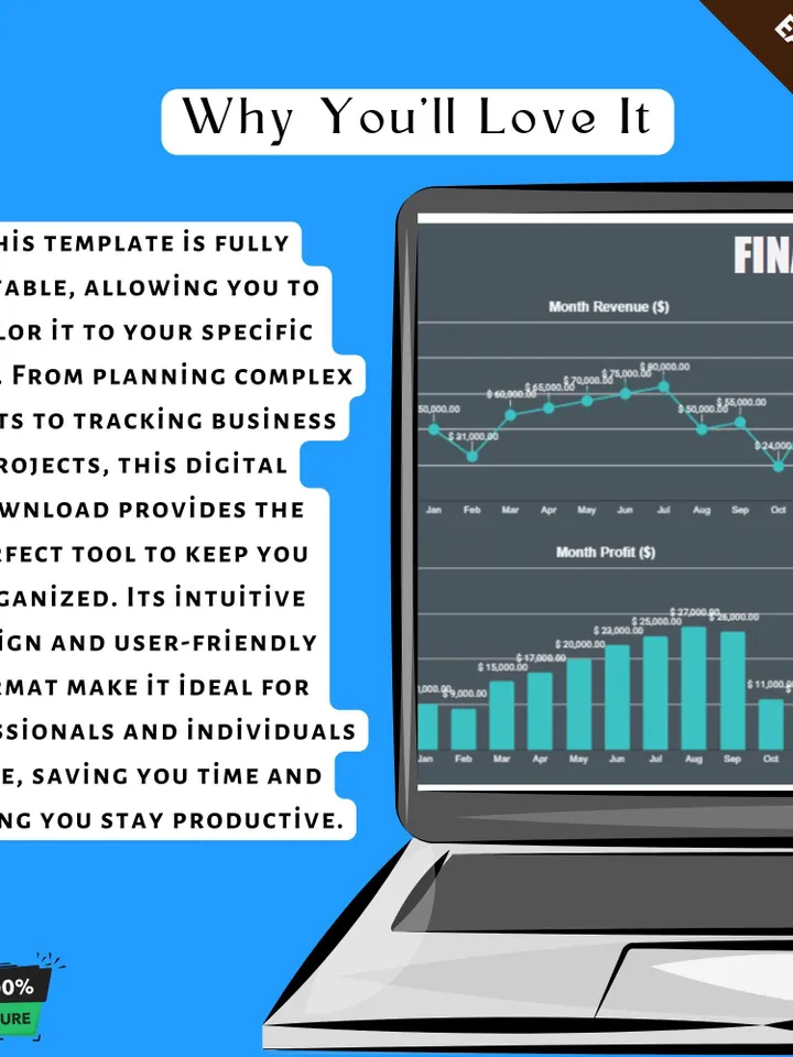 Finance Graph Template, Editable Google Sheets, Digital Download for Visual Financial Data Analysis & Budget Tracking