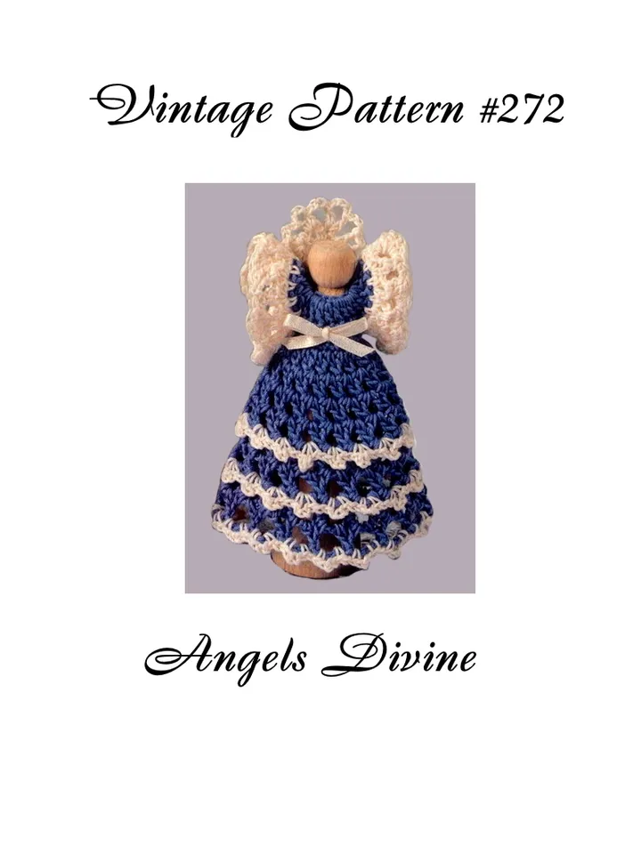 Angels Divine Vintage Crochet Pattern PDF 272