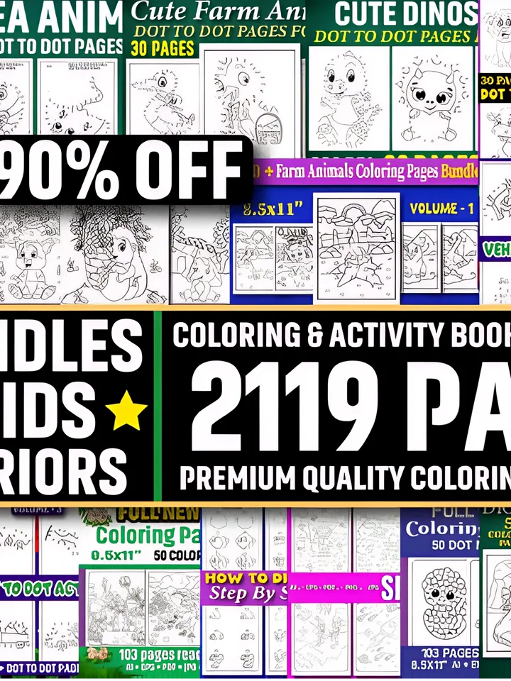 Kids Activity & Coloring Book Bundle KDP