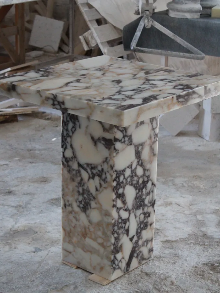 Calacatta viola dining table for two people, coffee table, breakfast table, freeshipping