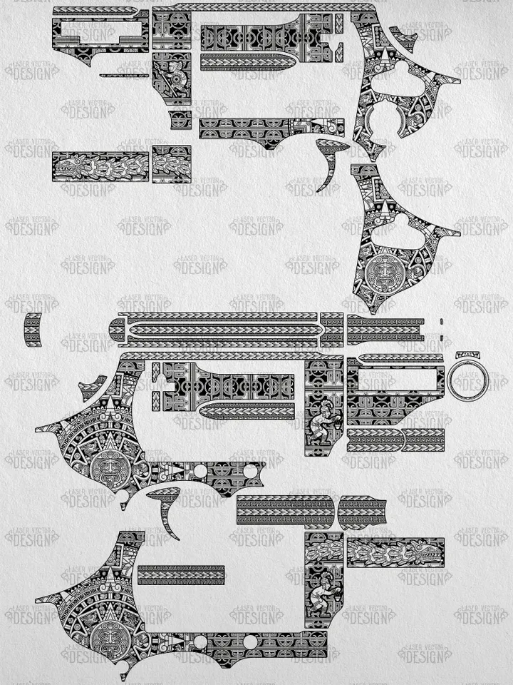 VECTOR DESIGN Smith & Wesson Governor 2,75 in Aztec calendar