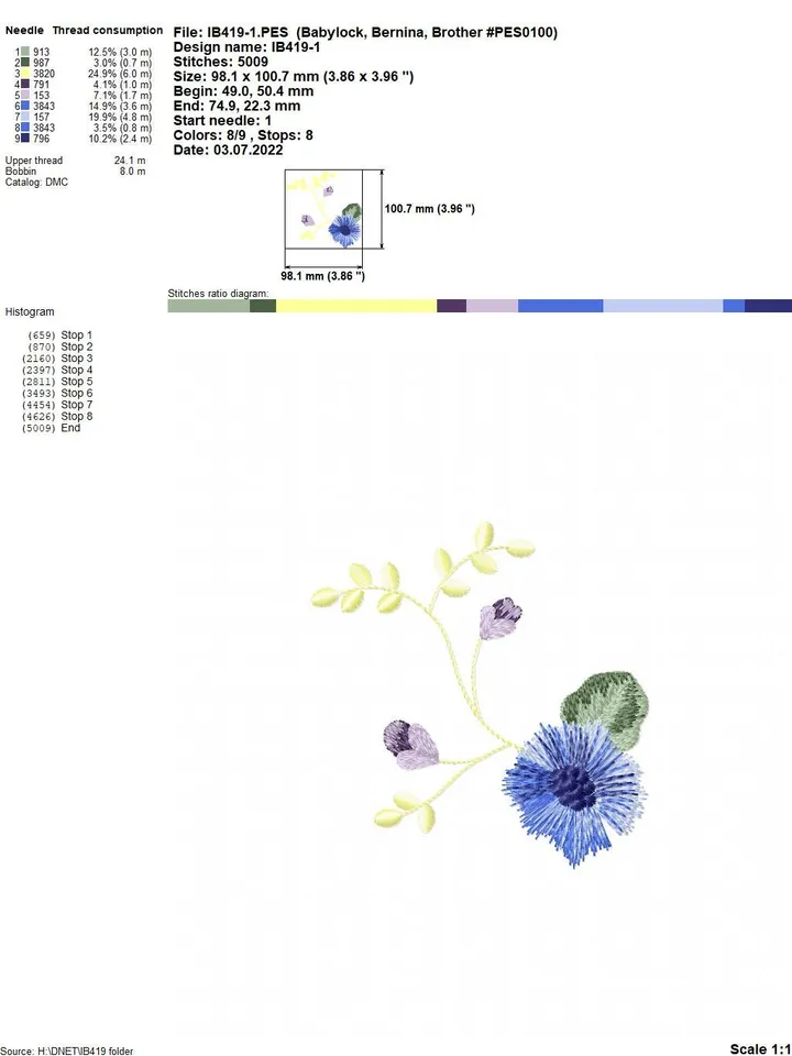Flowers arrangement set of six flowers designs for machine embroidery digital embroidery pattern machine embroidery design floral embroidery