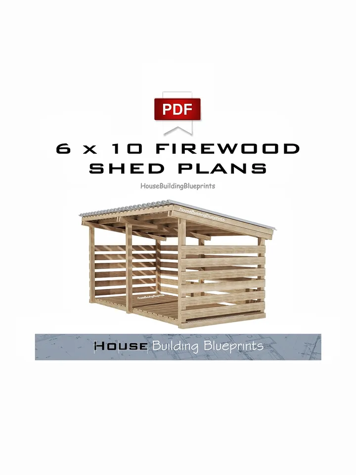 Diy 6 x 10 firewood shed plans for outdoor pdf. Timber frame shed plans for garden. Wooden backyard firewood shed storage plans.