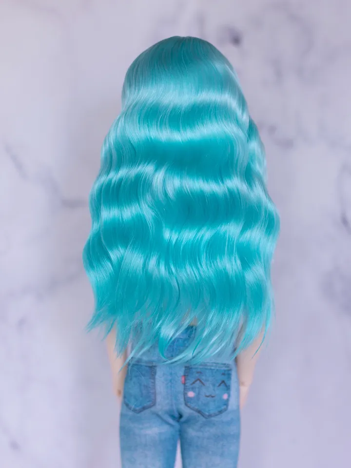 Turquoise angora wig for Minifee