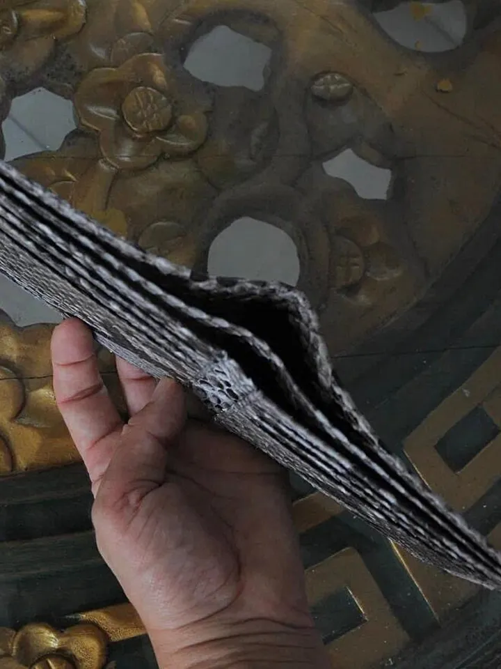 Genuine Python Skin Men Flat Wallet | Exotic Leather Money  Wallet | Gift For Him | Money Clips and Wallet | Grey Portmone Handmade