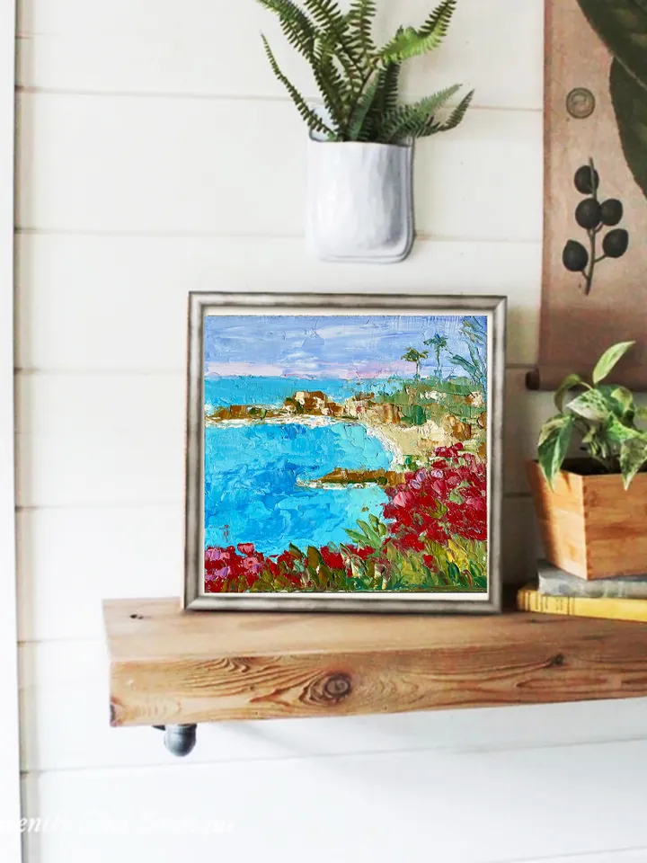 Laguna Beach Painting Original Art California Coastal Oil Painting Seascape
