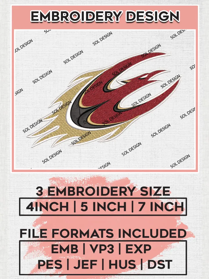 Elon Phoenix Logo Machine Embroidery Design, NCAA Elon Phoenix Embroidery Design Design files, NCAA Embroidery Designs, NCAA Machine Embroidery Designs, Digital Download