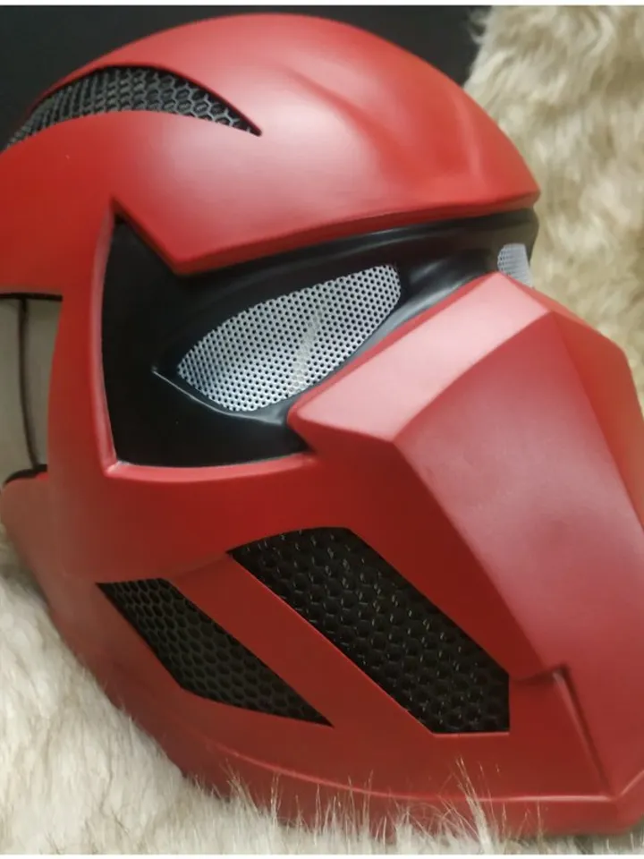 Red Hood helmet - Deadpool helmet - cosplay helmet - steel helmet - hand forged