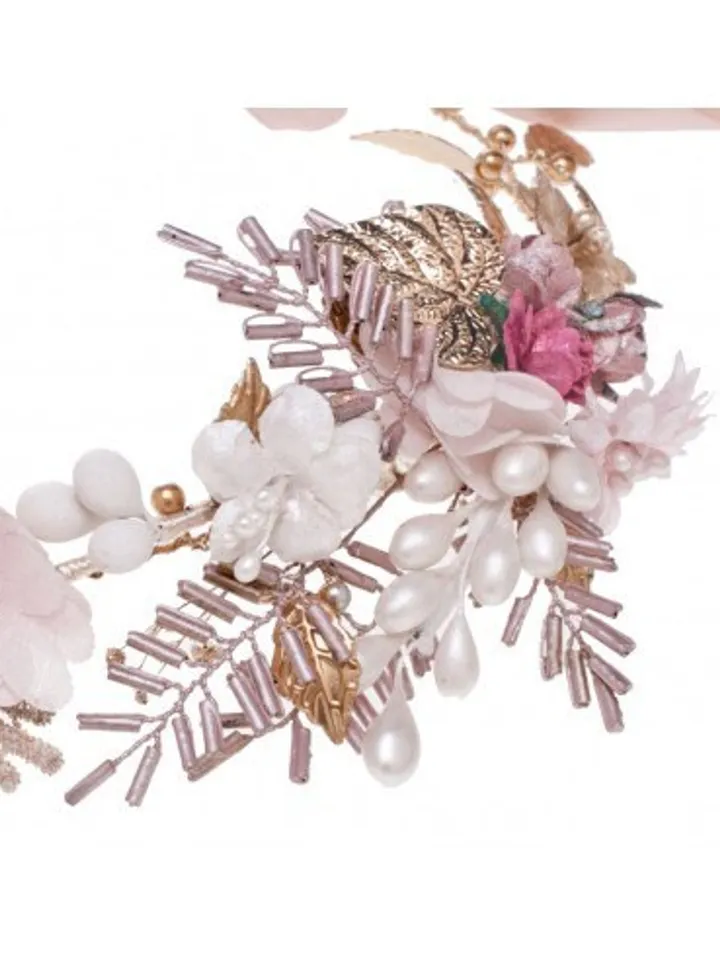 Boho Flowers Wedding Headband