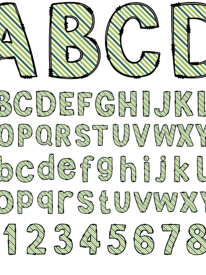 St Patrick's Day Alphabet PNG, Shamrock Alphabet Clip Art,ST Patricks Day, Digital File, Patrick's Day Sublimation, Png Digital Sublimation