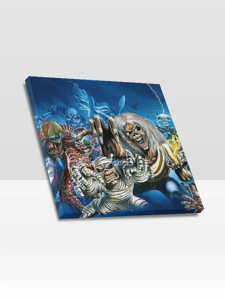 Iron Maiden Frame Canvas Print, Wall Art Home Decor