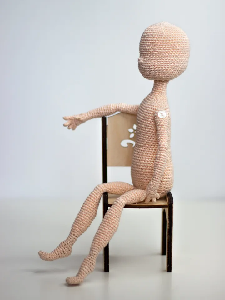 Doll body crochet pattern/ Handmade toy