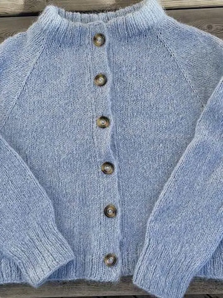 Cardigan knitting pattern easy simple Pattern women ladies mohair cardigan jacket  pdf instant download