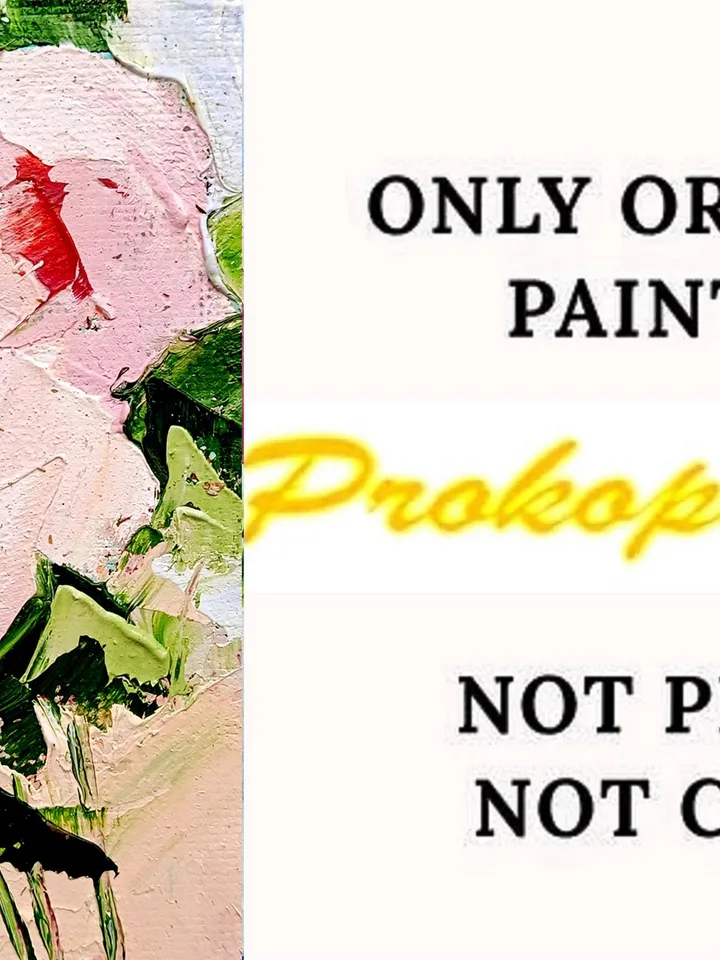 Pink Peonies painting Flowers original oil painting Small Original art Peony wall art Pink peonies artwork Floral wall decor Mini art 7x5 in