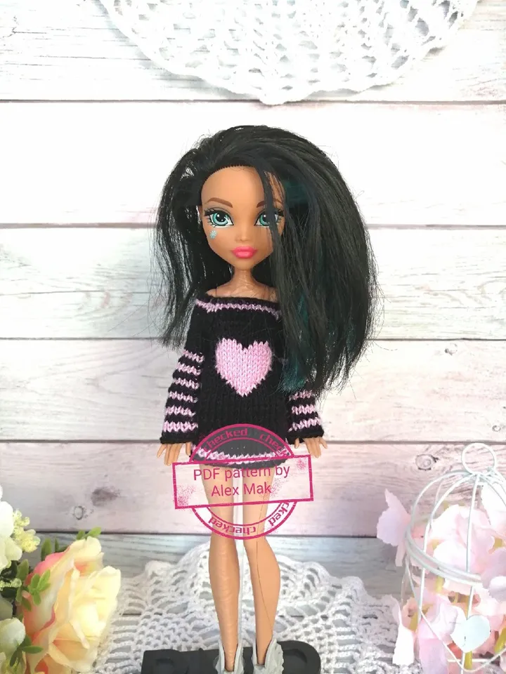 Monster High sweater PDF Pattern