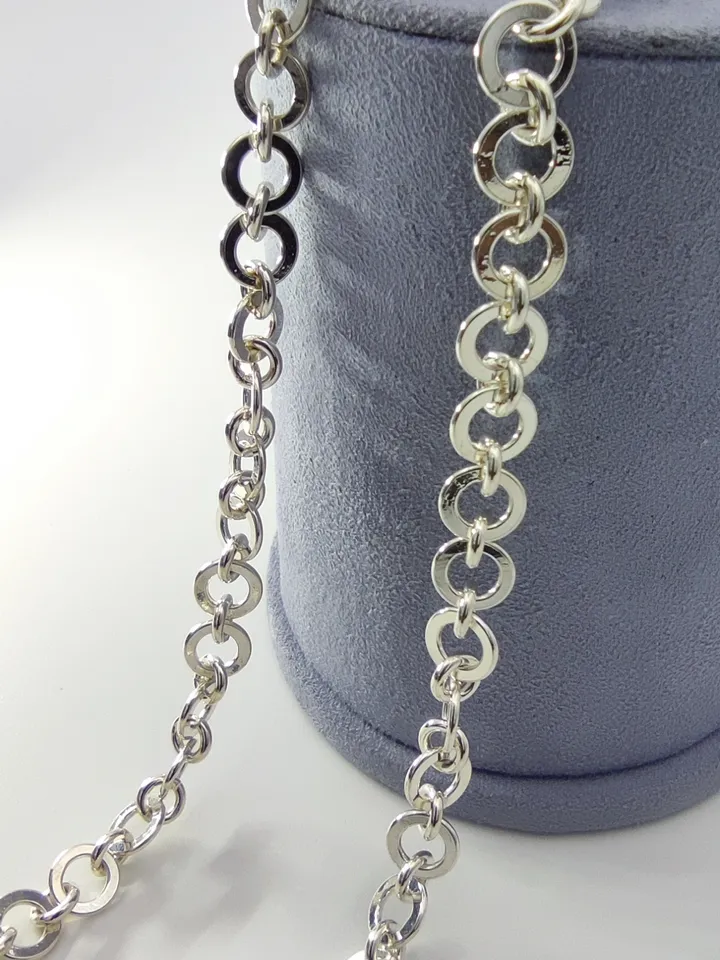 Designer luxury silver chain -