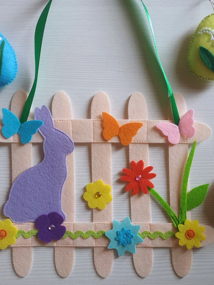 felt pattern, garland pattern, felt garland pattern, Easter garland pattern, Easter bunny garland pattern, felt Easter décor, felt bunting garland pattern, flower nursery garland, Easter baby gifts, Easter decorations, felt Easter banner, Easter banner fe