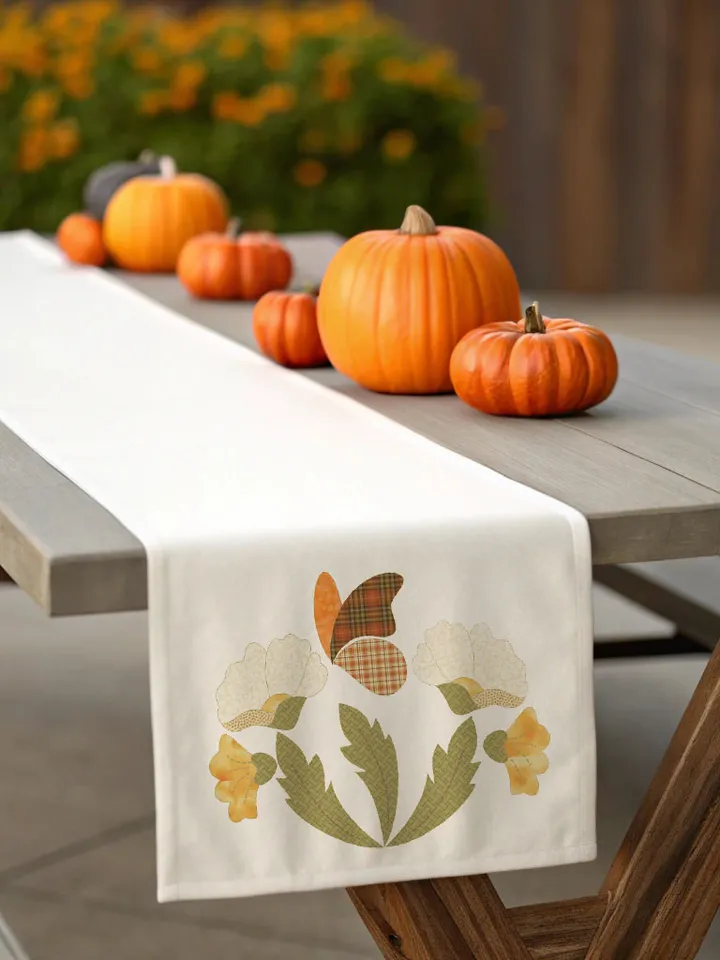 Applique pattern "Autumn flowers"