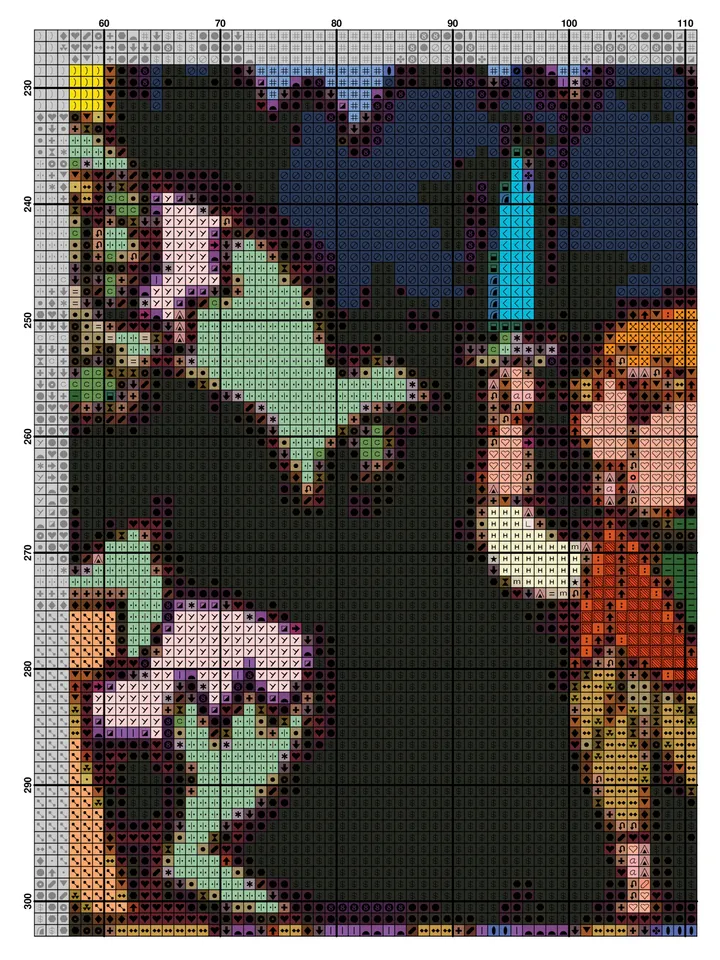 Lord Of The Rings Cross Stitch Pattern / Hobbit Cross Stitch Pattern / Stained Glass Cross Stitch Pattern / Instant PDF
