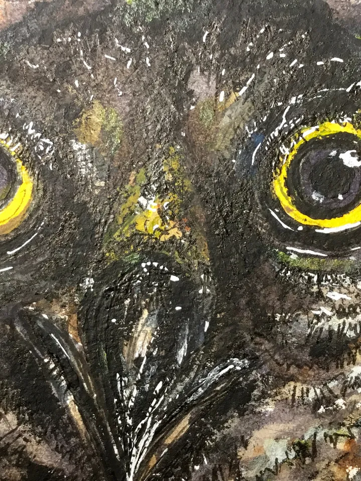 Eagle mix media painting,original watercolour ,acrylic and posca pen painting on watercolour paper,birds painting small painting wall art.