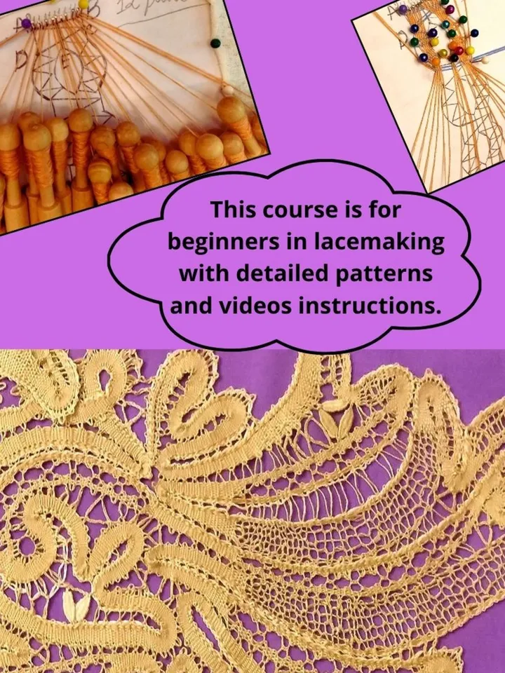 How To Make Bobbins Lace. Tutorial course for beginners.