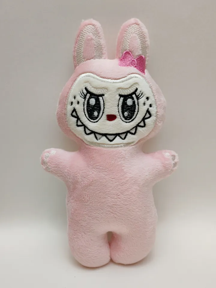 ITH Cute Labubu toy soft stuffed in the Hoop Digital Design for Machine Embroidery