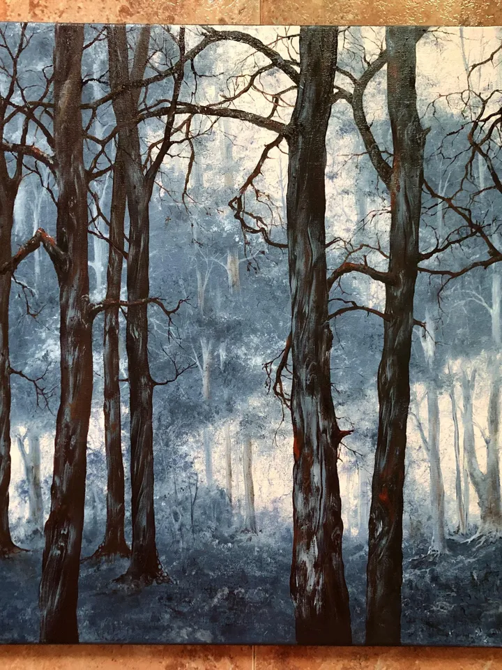 Forest Oil Painting Trees Original Oil Wall Art