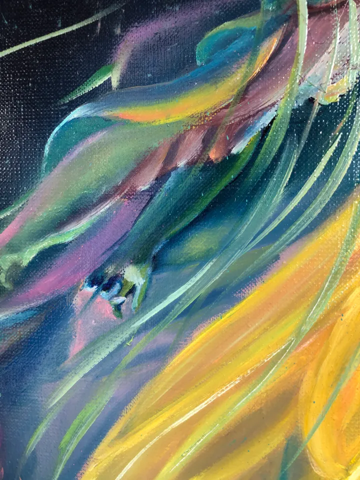 Underwater Angel Original Oil Painting