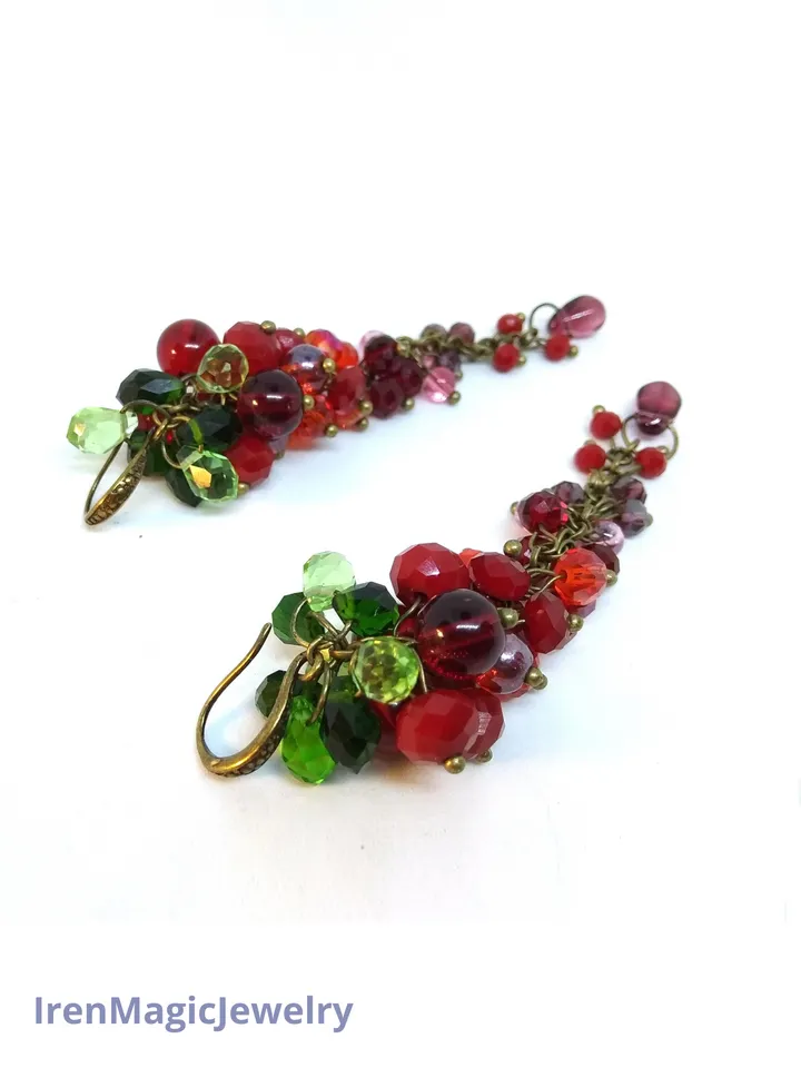 Red Berry Earrings