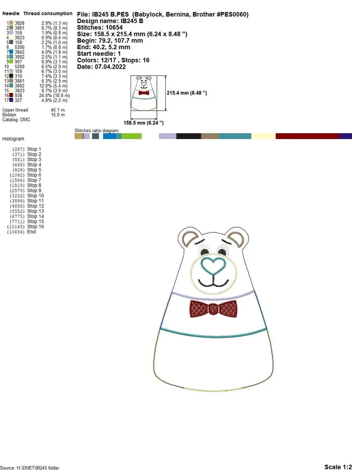 Bear Baby Comforter Toy Machine Embroidery Designs in the hoop project digital embroidery pattern Machine embroidery pattern for babies