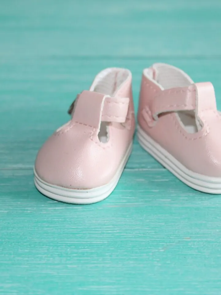 wellie wisher shoes - Brown sandals with a strap for Wellie Whisher, Paola Reina - 5cm doll shoes