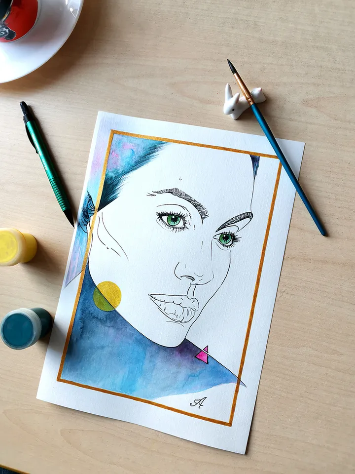 AJ watercolor digital art by AeroDreamSoul