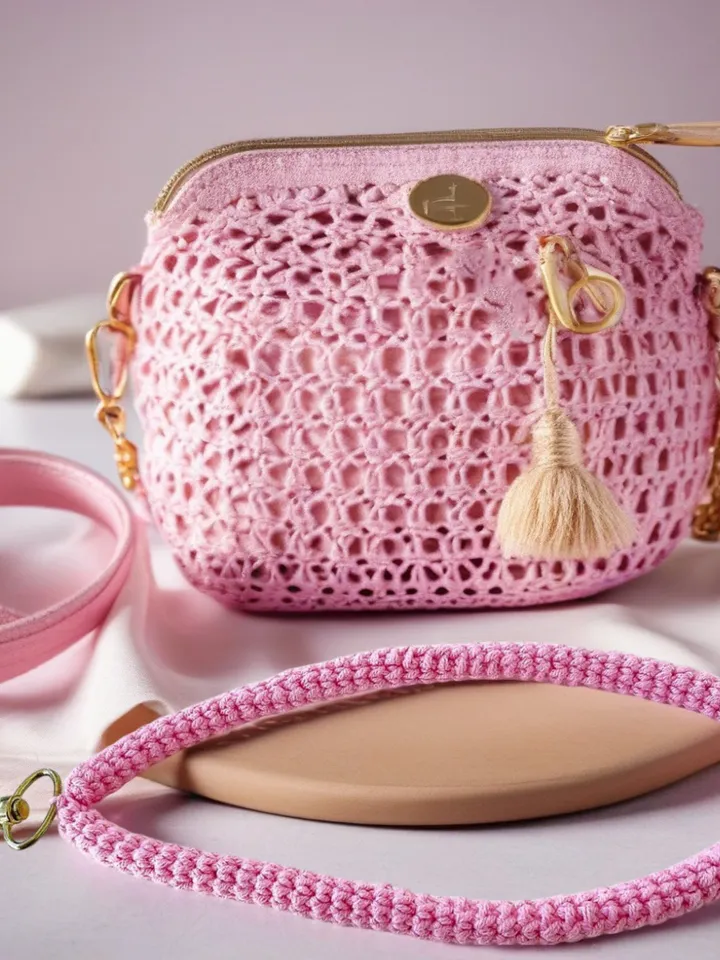 Crochet Cord For Wallet Handle Pattern PDF - Simple Crochet Bag Strap Design - Beginner Bag Cord Tutorial For Your Handmade Diy Project