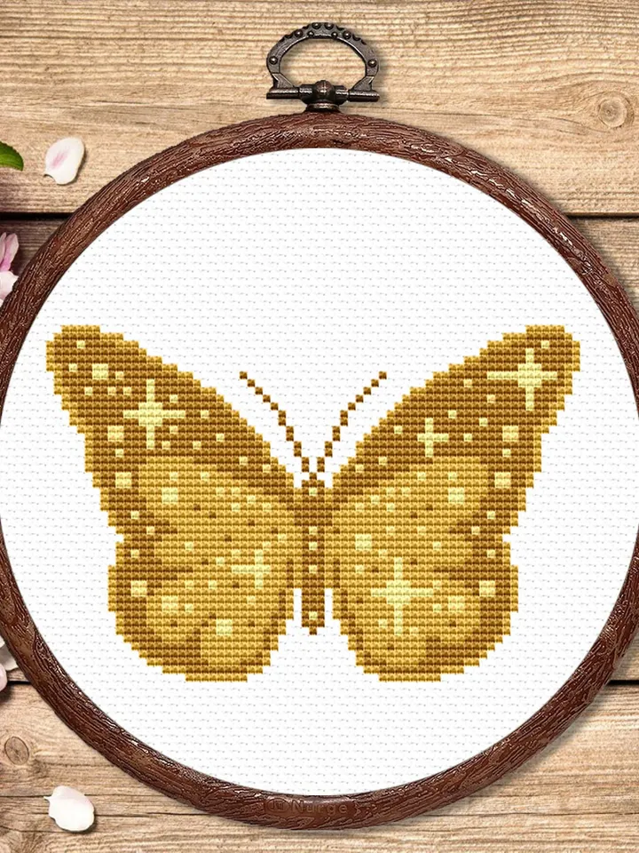 The Butterfly Cross Stitch Pattern, Summer Cross Stitch Pattern, Embroidery Butterfly, Home Decoration, Modern Cross Stitch Pattern #anm004