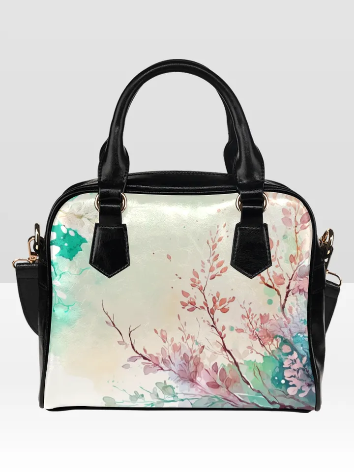 Spring Watercolor Style Shoulder Bag