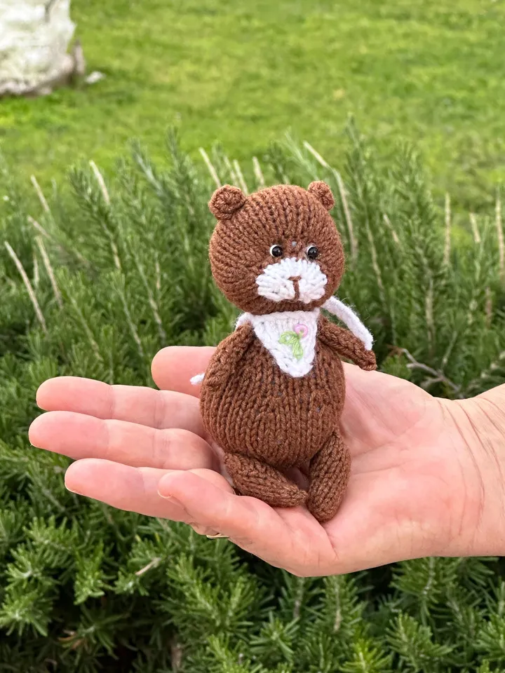 PDF Bear Knitting Pattern, Knitted Toy Tutorial, Knitted Animal Pattern Teddy