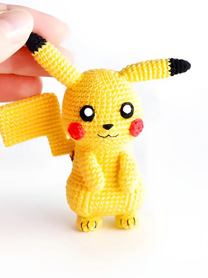 CROCHET POKEMON PATTERN, Amigurumi Yellow Pokemon, Pokémon-Inspired Amigurumi Crochet Pattern, Pikachu Crochet Pattern