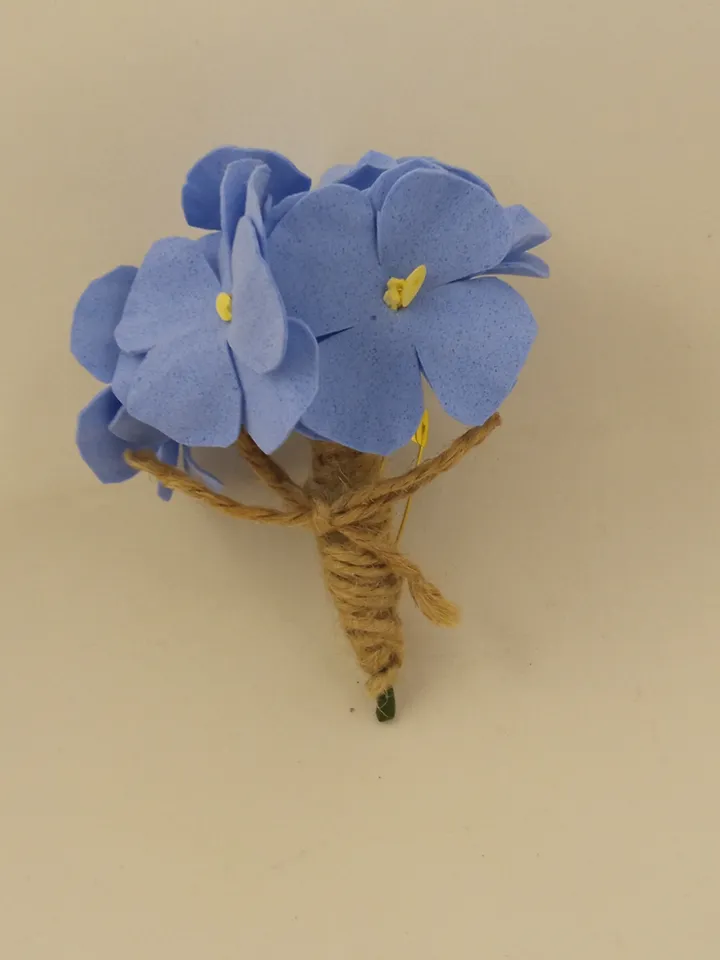 Handmade brooch on pin blue violets/ women's accessories and jewellery/ handmade gift/ gift for her/mother day gifts